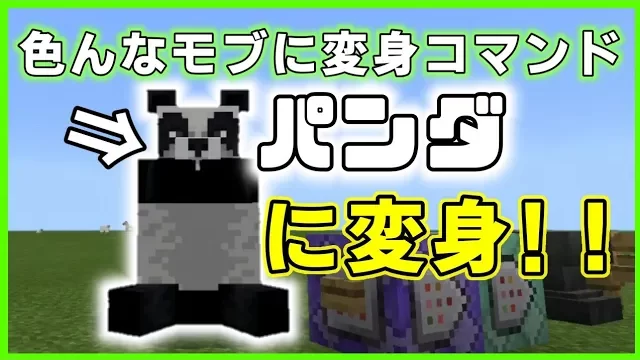 マイクラ,コマンド,変身,やっていく
