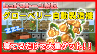 マイクラ,レッドストーン,回路,グローベリー,装置