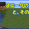マイクラ.minecraft,スニーク,しゃがむ