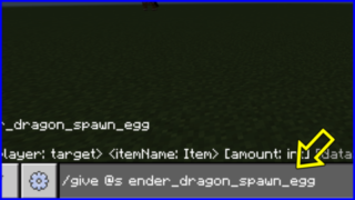 【マイクラ】エンダードラゴン、ウィザーのスポーンエッグ出し方