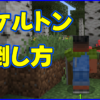 マイクラ,minecraft,盾,スケルトン,倒し方