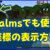 マイクラ,minecraft,座標,コマンド,Realms