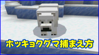 マイクラ,minecraft,ホッキョクグマ,首ヒモ