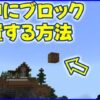 マイクラ,minecraft,コマンド,空中