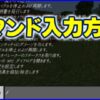 コマンド入力方法