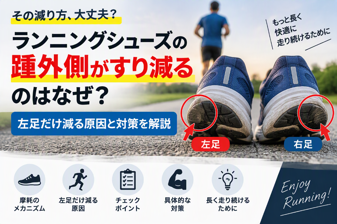 ランニングシューズ減り